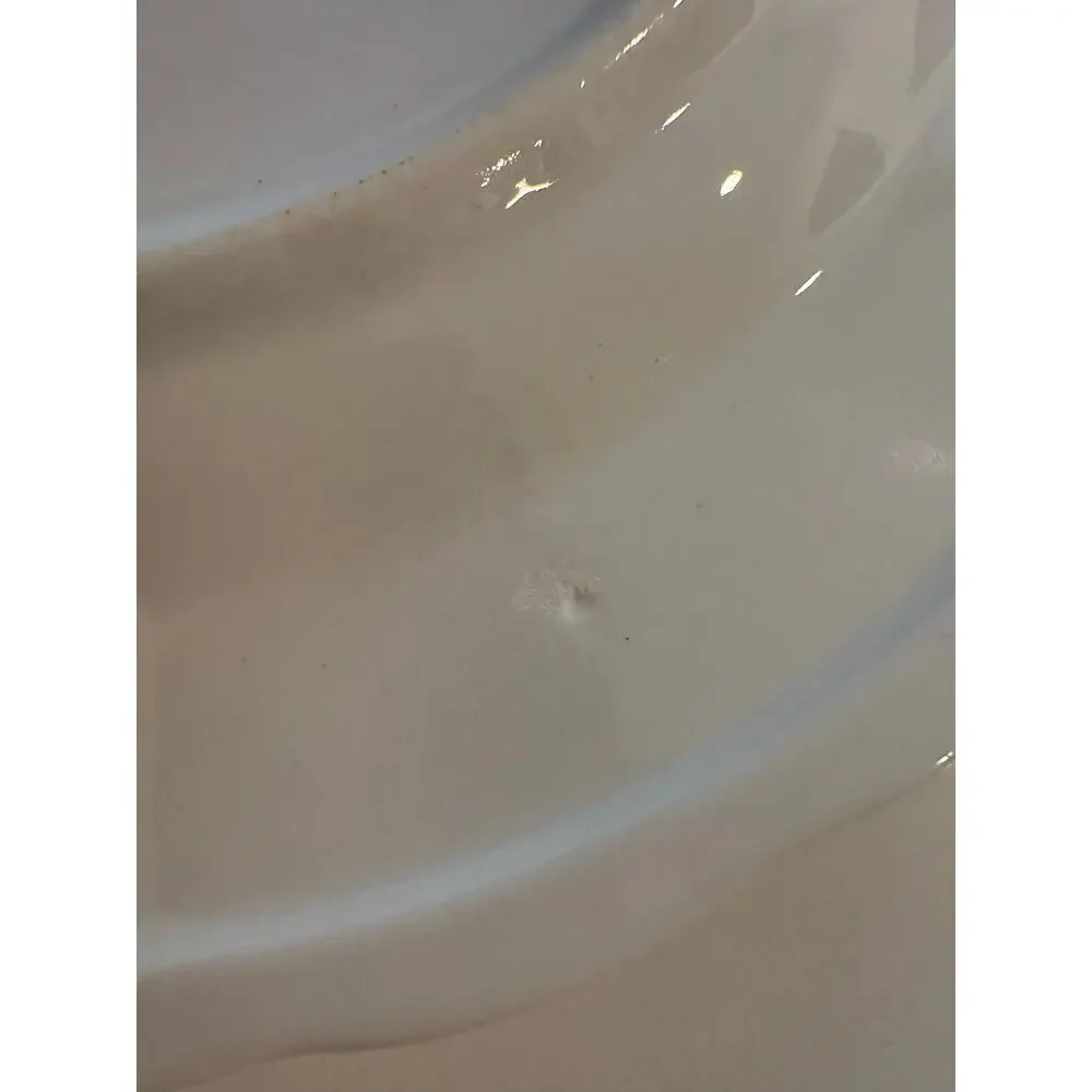 Set of 3 Vintage Buffalo China USA Gold Rim Salad (?) Plates